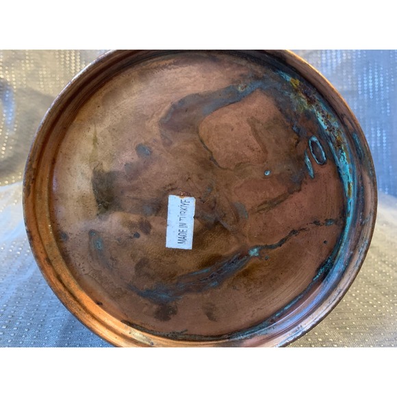 H Copper and brass pitcher - Picture 7 of 11